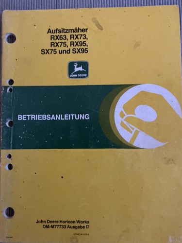 John deere betriebsanleitung - john,